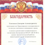 Благодарность Кононенко Д.А.